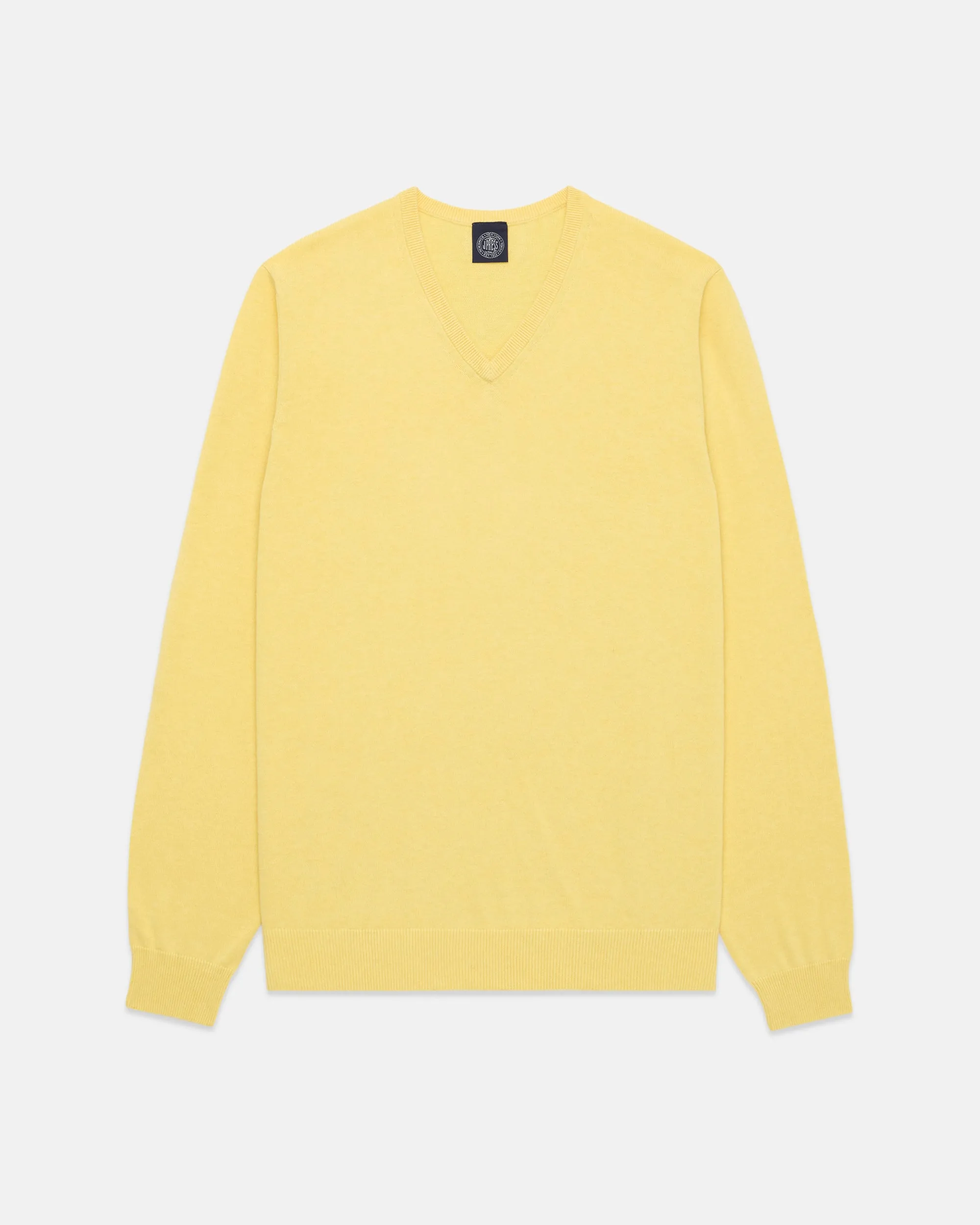 Yellow Cotton-Cashmere V-Neck Sweater sold by J. Press product image thumbnail 2