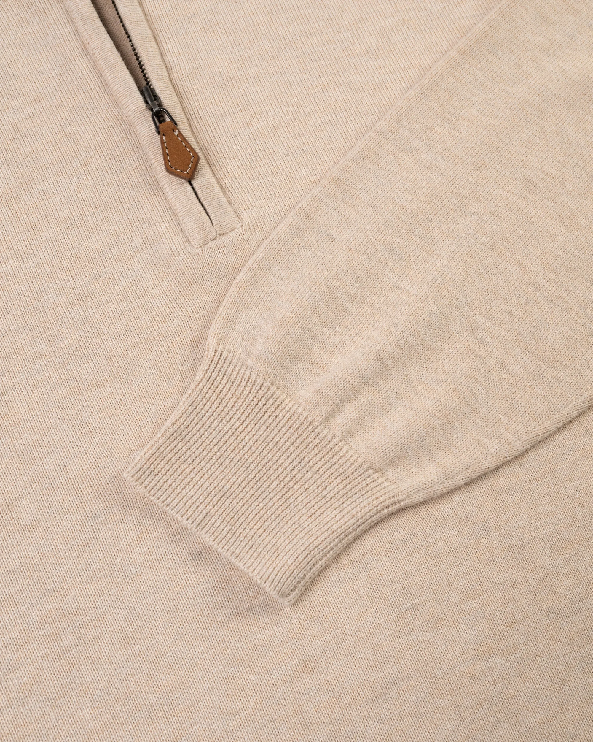 Natural Cotton-Cashmere Quarter-Zip Sweater sold by J. Press product image thumbnail 3