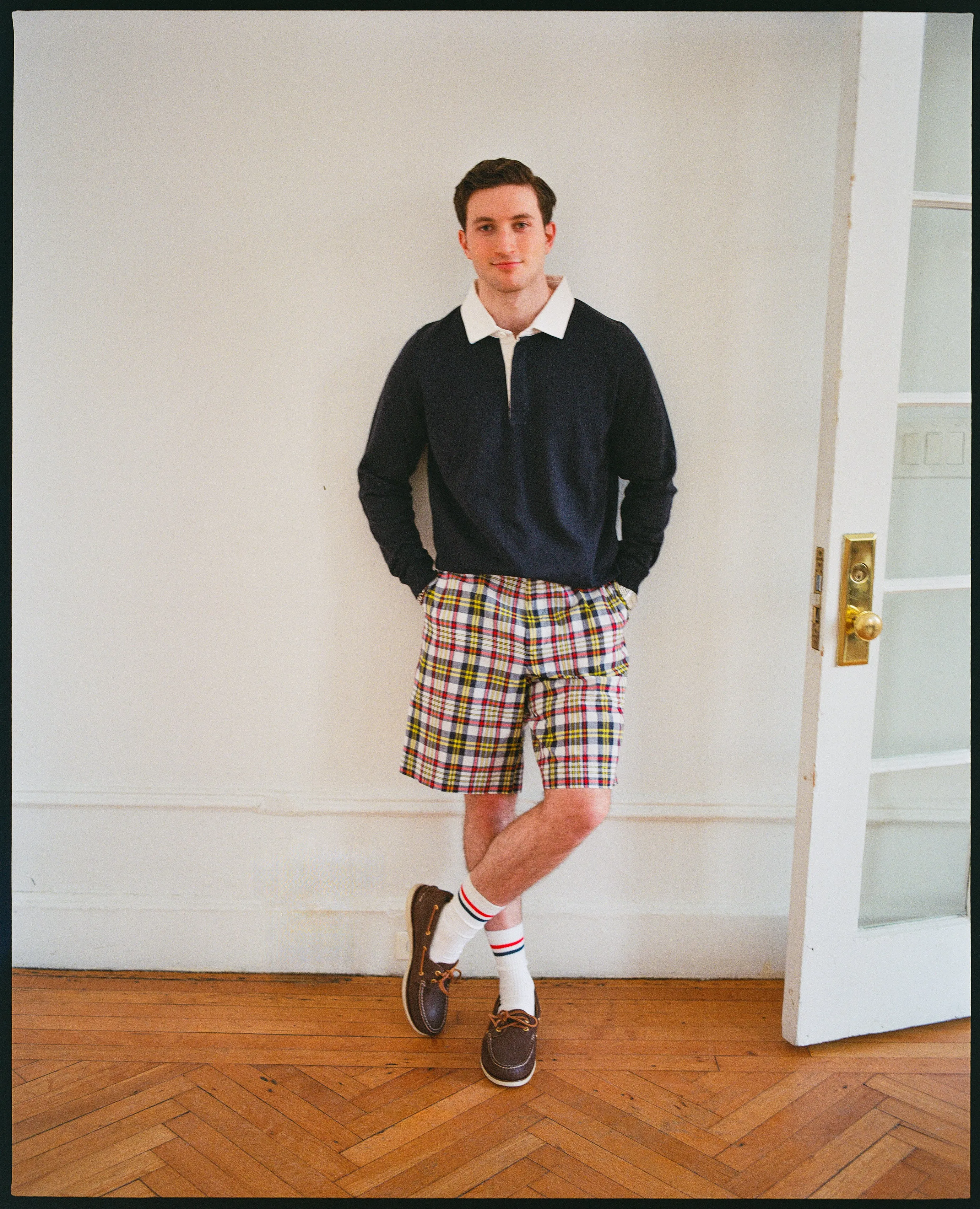 Navy High-Twist Cotton Rugby Sweater sold by J. Press product image thumbnail 4