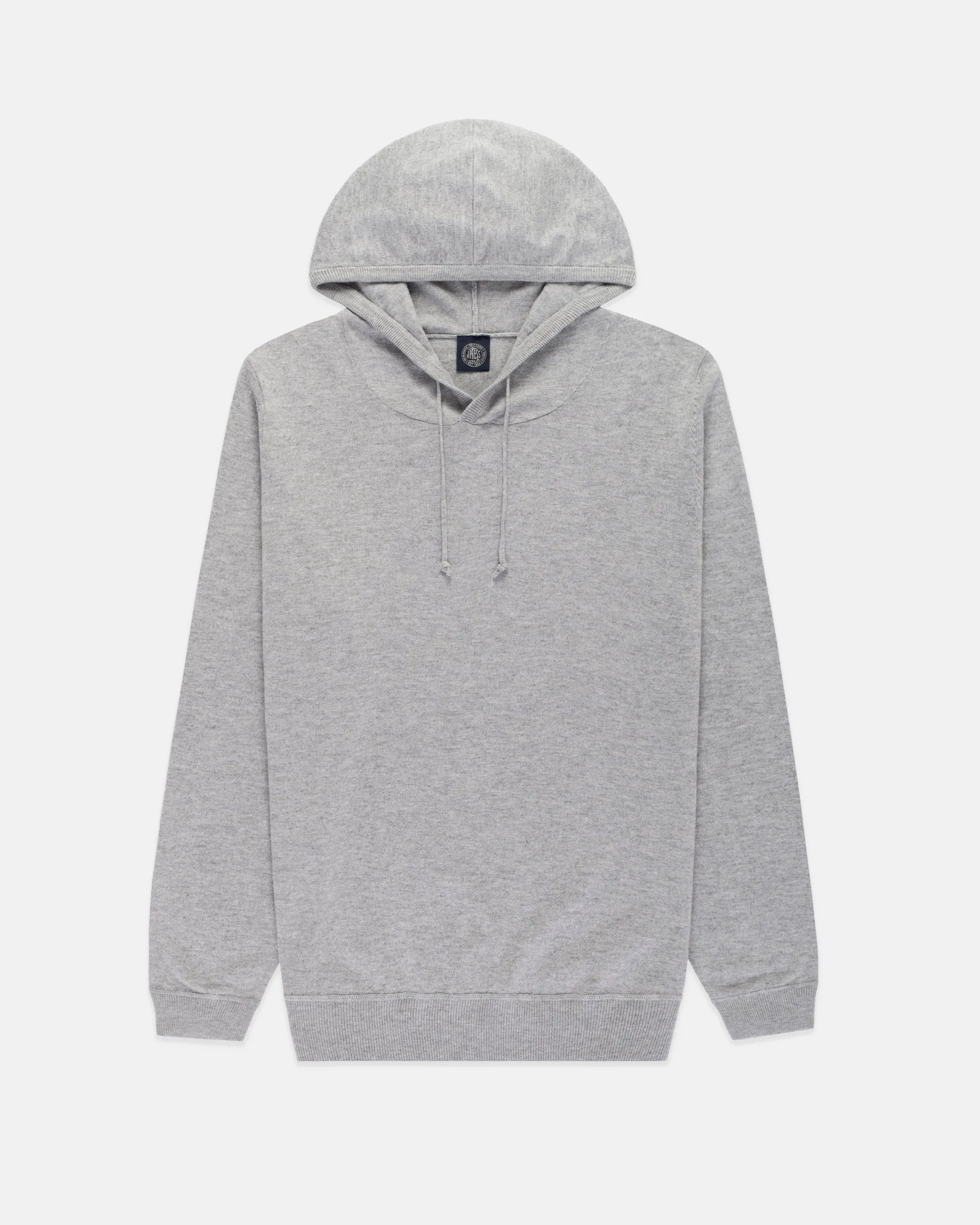 Light Grey Cotton-Wool Hoodie - Trim Fit sold by J. Press