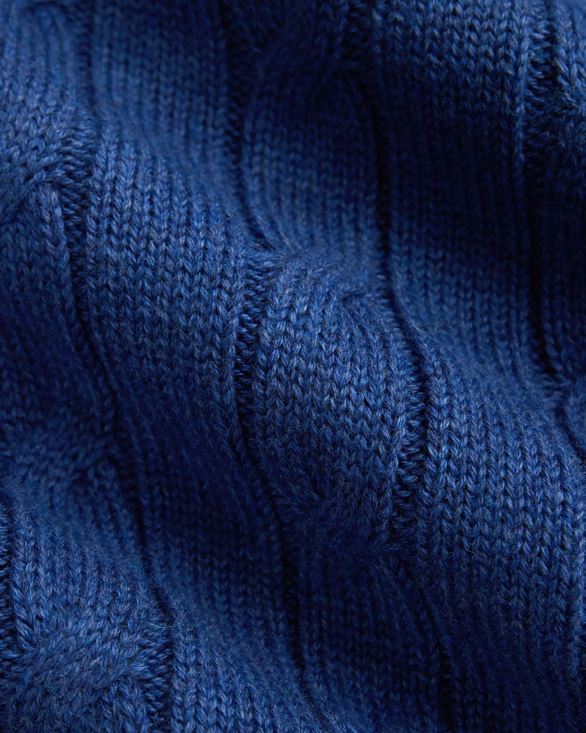 Indigo Cotton-Cashmere Cable Crewneck Sweater - Trim Fit sold by J. Press product image thumbnail 3