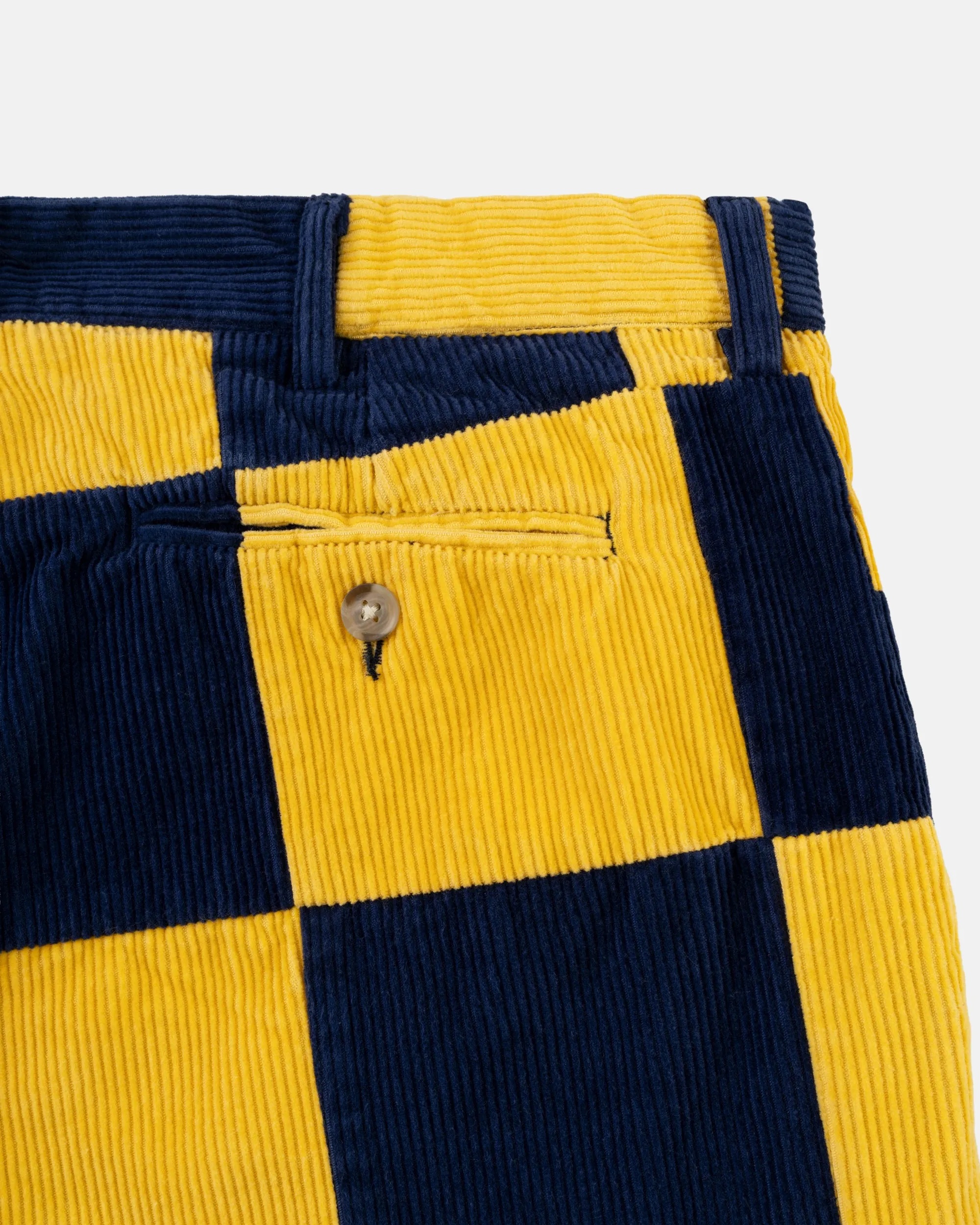 Navy & Yellow Patchwork Corduroy Pant sold by J. Press product image thumbnail 3