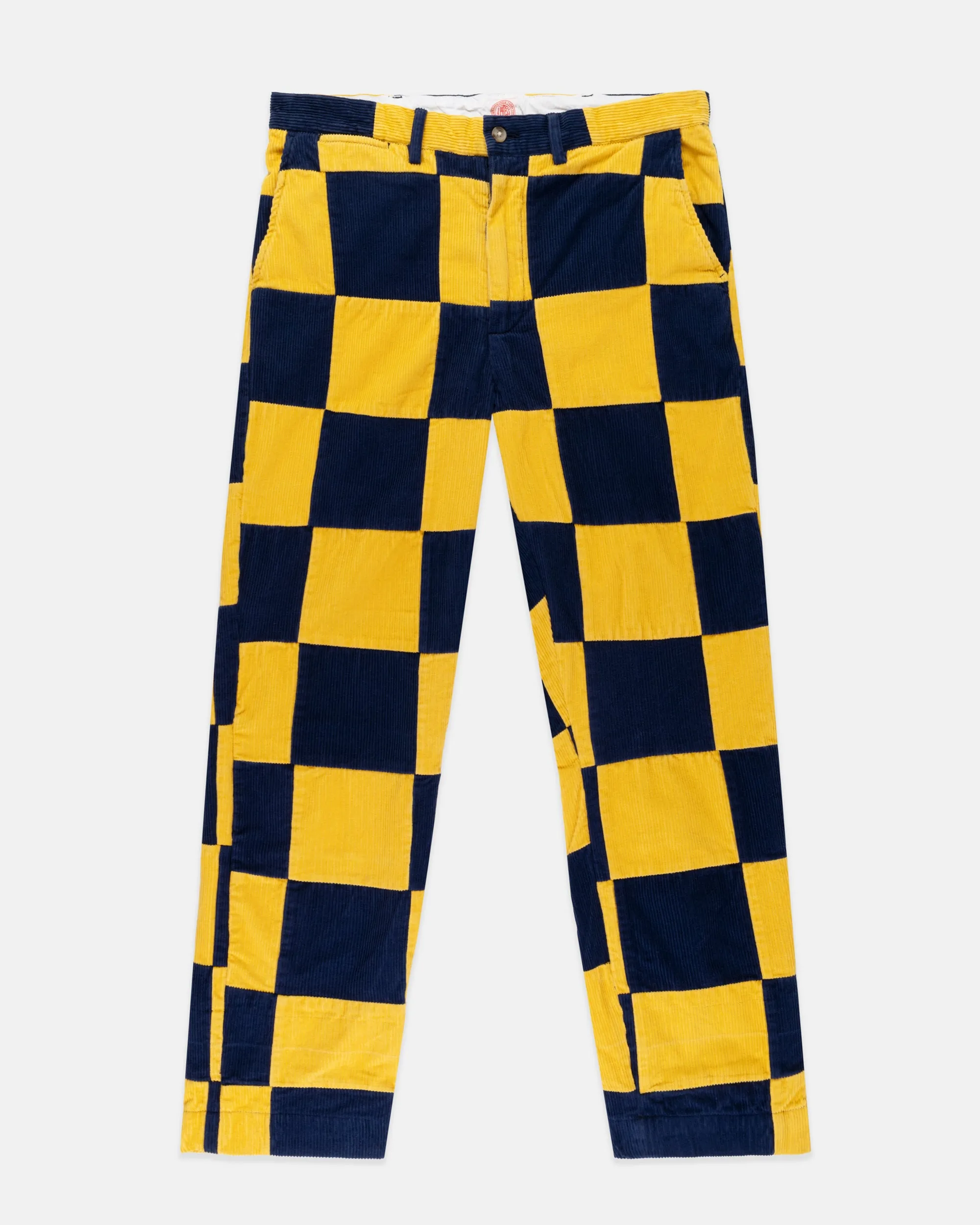 Navy & Yellow Patchwork Corduroy Pant sold by J. Press product image thumbnail 2