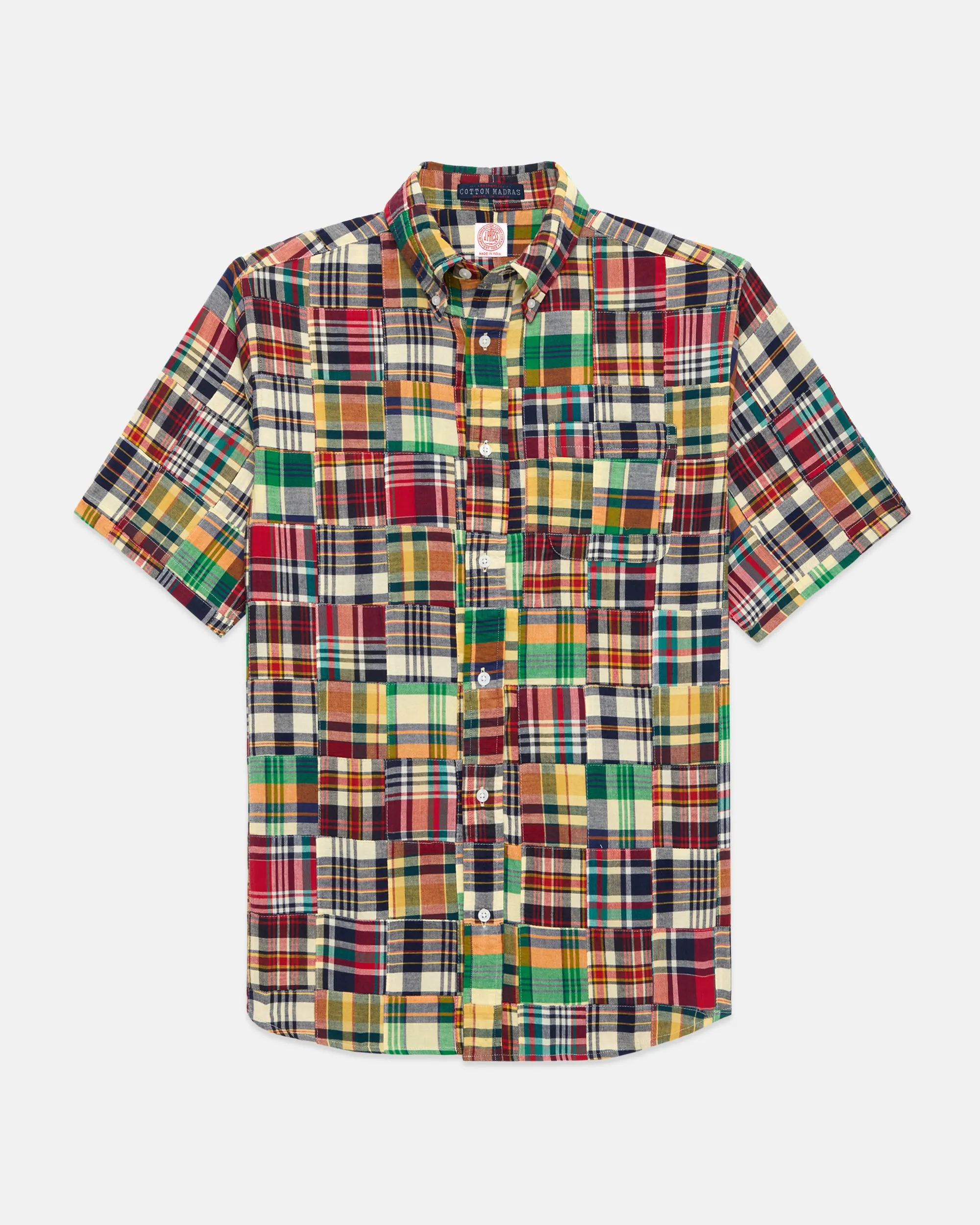 Patchwork Madras Button Down Short Sleeve Shirt - Classic Fit sold by J. Press product image thumbnail 2