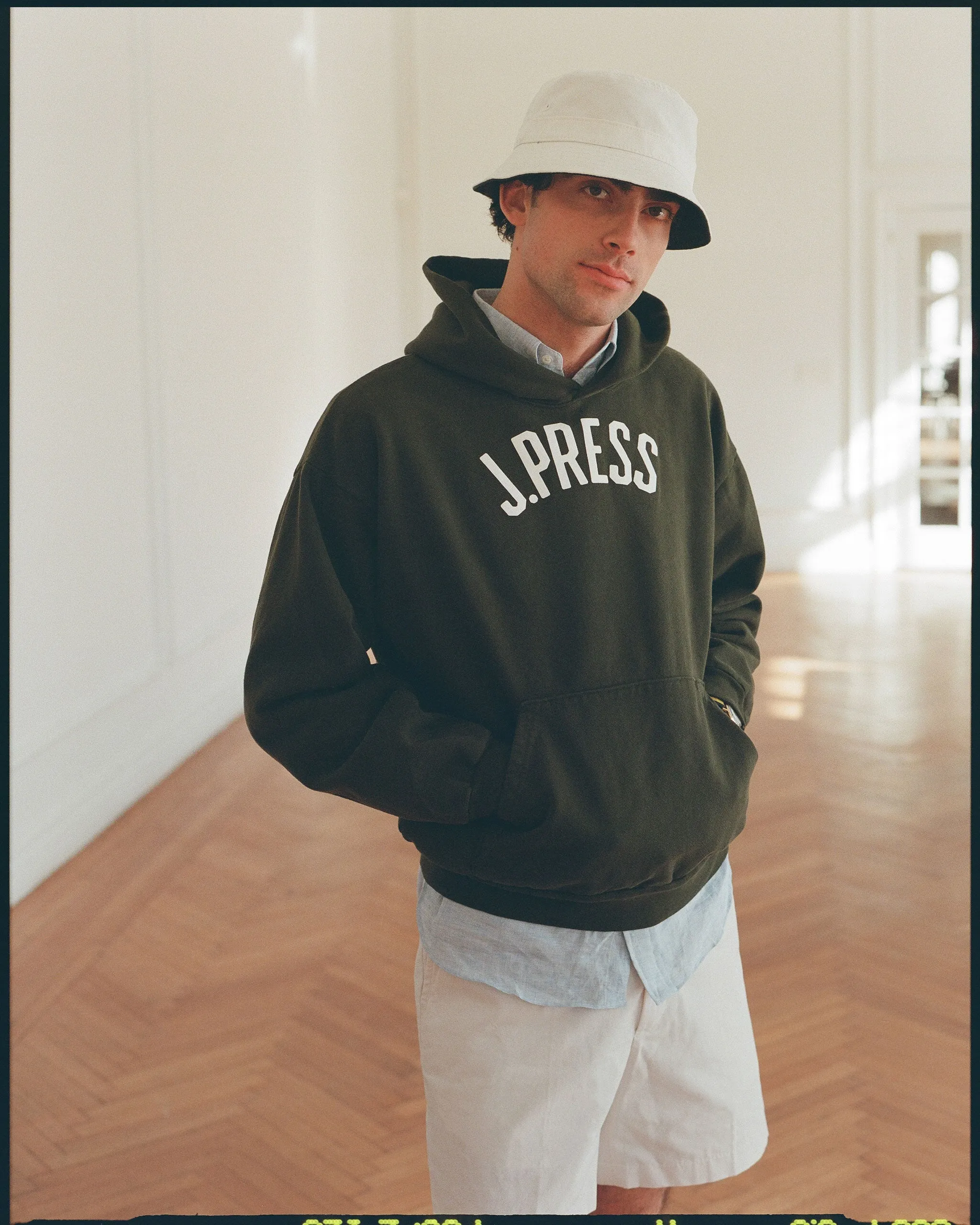 Made-in-USA Dark Green J. Press Arch Hoodie sold by J. Press product image thumbnail 3