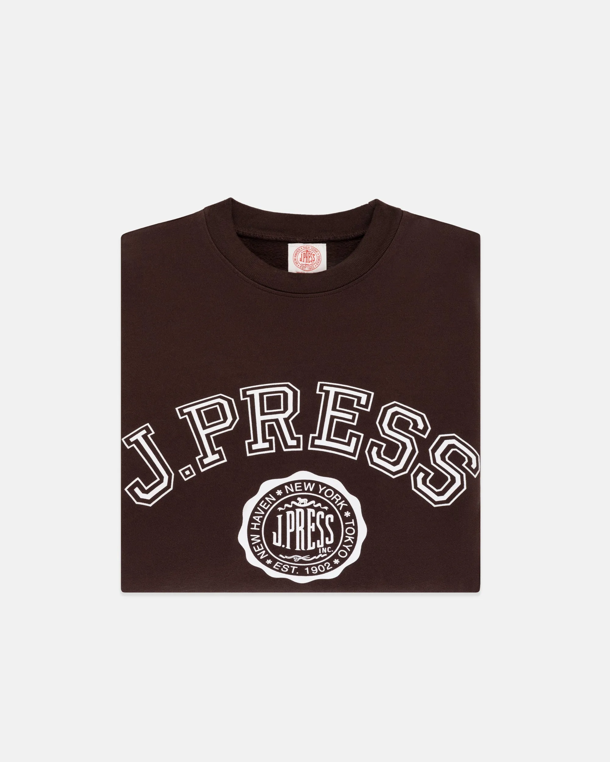 Made-in-USA Brown J. Press Varsity Seal Sweatshirt sold by J. Press product image thumbnail 2