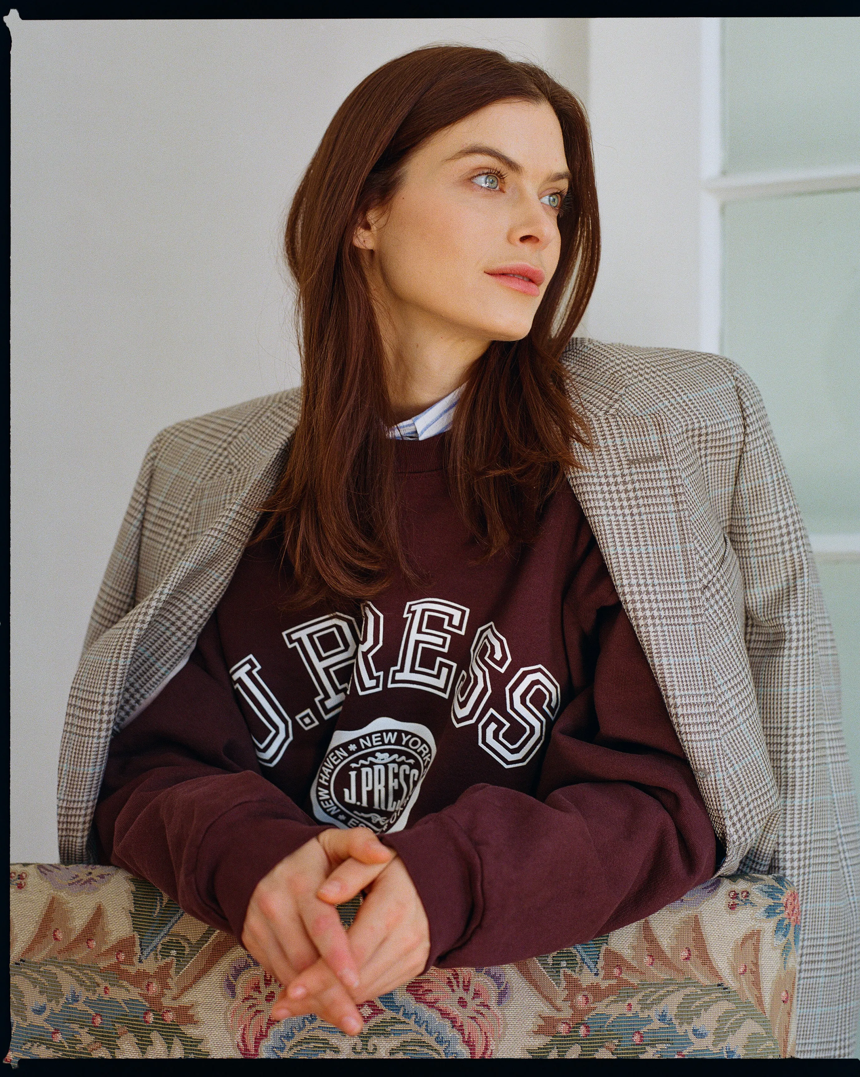 Made-in-USA Brown J. Press Varsity Seal Sweatshirt sold by J. Press product image thumbnail 5