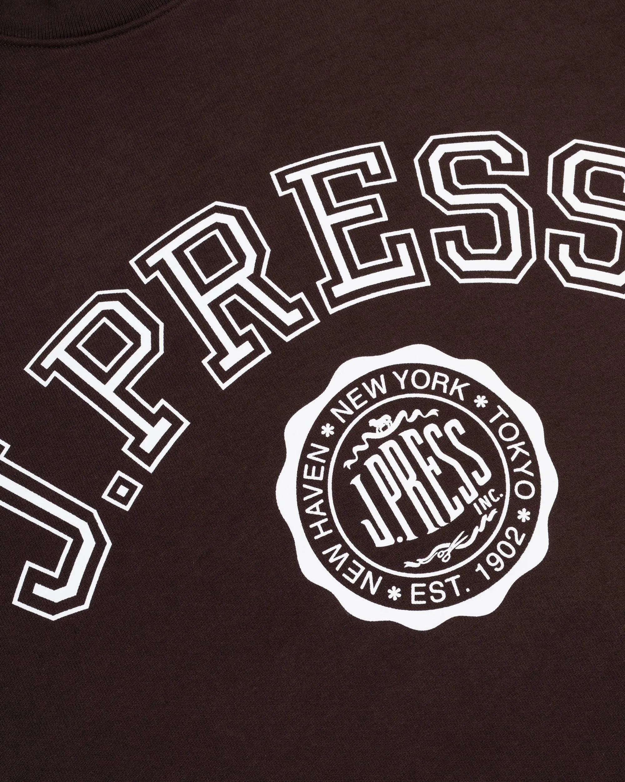Made-in-USA Brown J. Press Varsity Seal Sweatshirt sold by J. Press product image thumbnail 3
