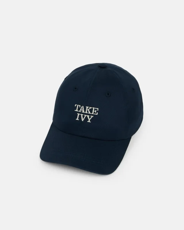 Made-in-USA Take Ivy Navy Dad Hat made by J. Press
