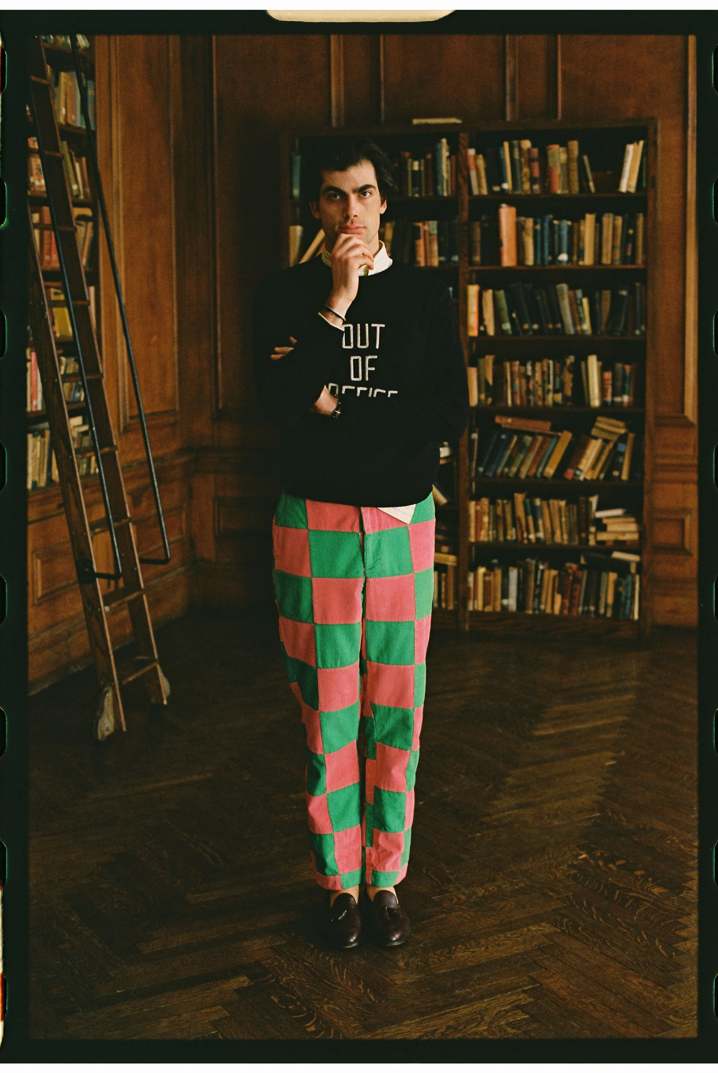 Made-in-England "Out of Office" Duke of Devonshire Sweater sold by J. Press product image thumbnail 3