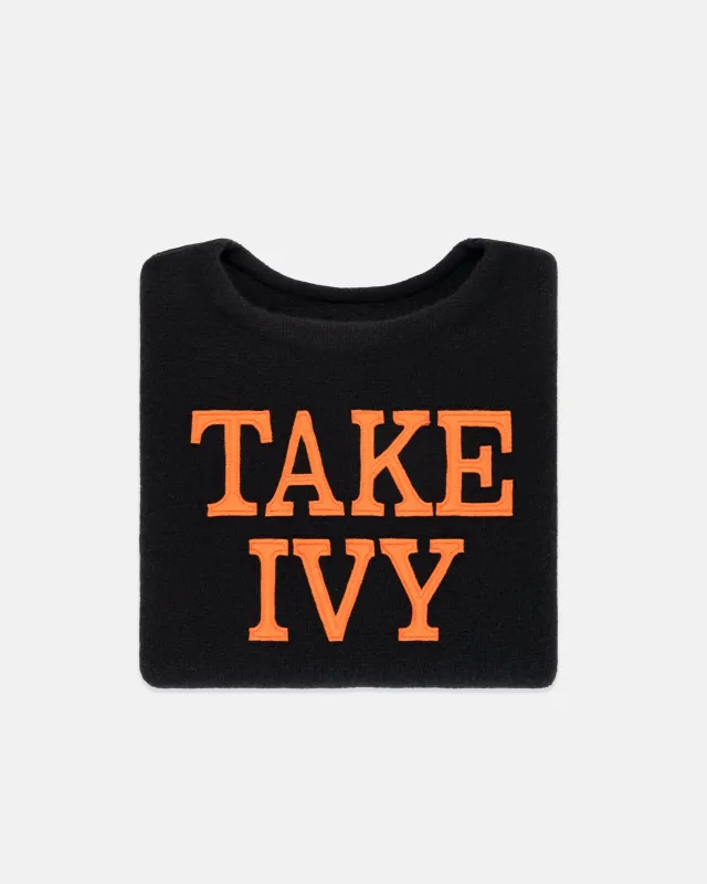 Take Ivy Stencil Boatneck Cotton Sweater made by J. Press