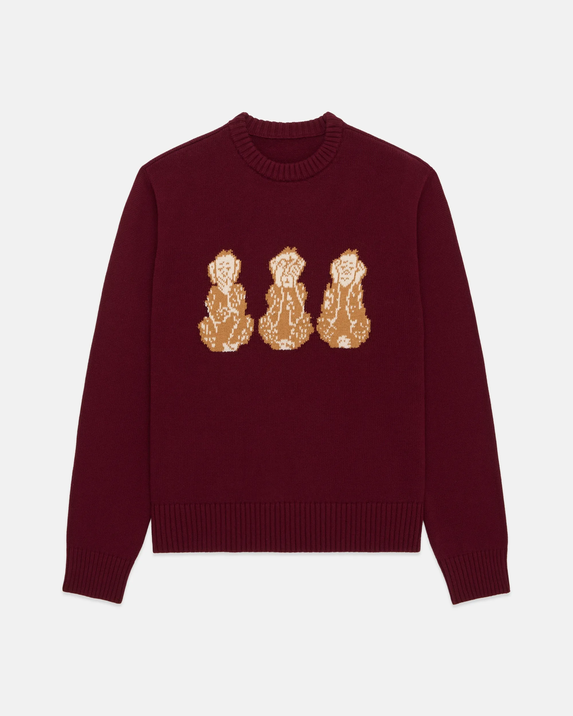3 Monkeys Intarsia Knit Cotton Sweater sold by J. Press product image thumbnail 2