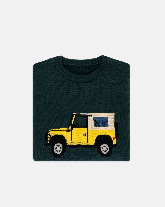 Defender Intarsia Knit Cotton Sweater sold by J. Press