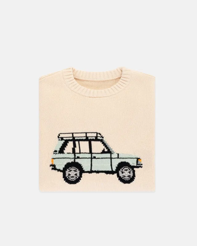Rover Intarsia Knit Cotton Sweater sold by J. Press