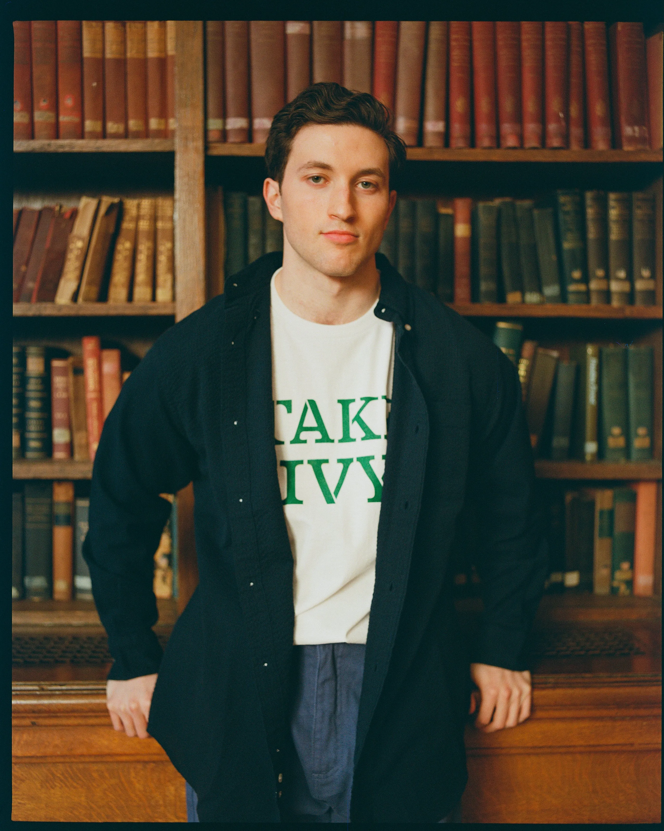 Made-in-USA White Take Ivy T-Shirt sold by J. Press product image thumbnail 3