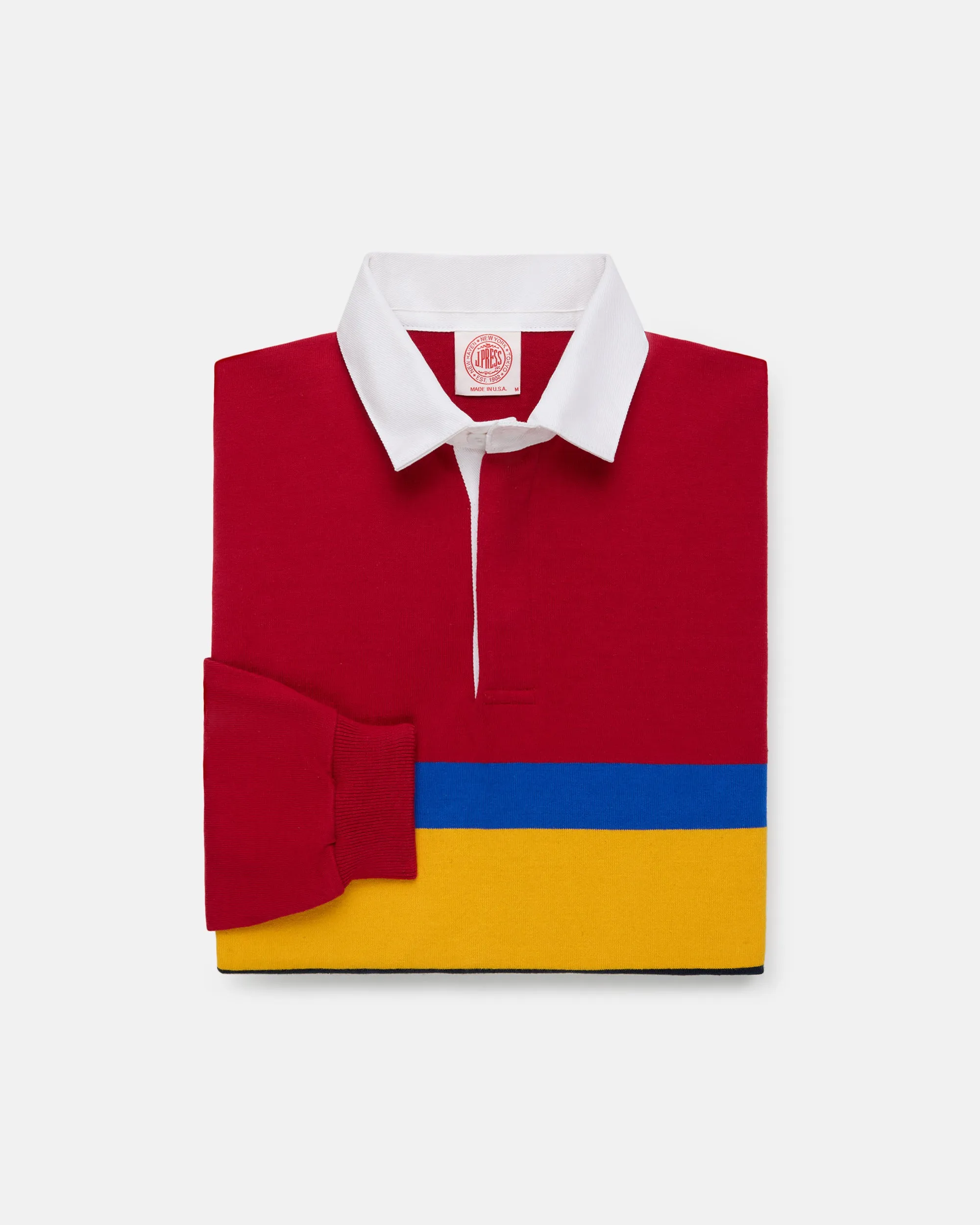 Made-in-USA Red Mountain Stripe Cotton Rugby sold by J. Press product image thumbnail 2