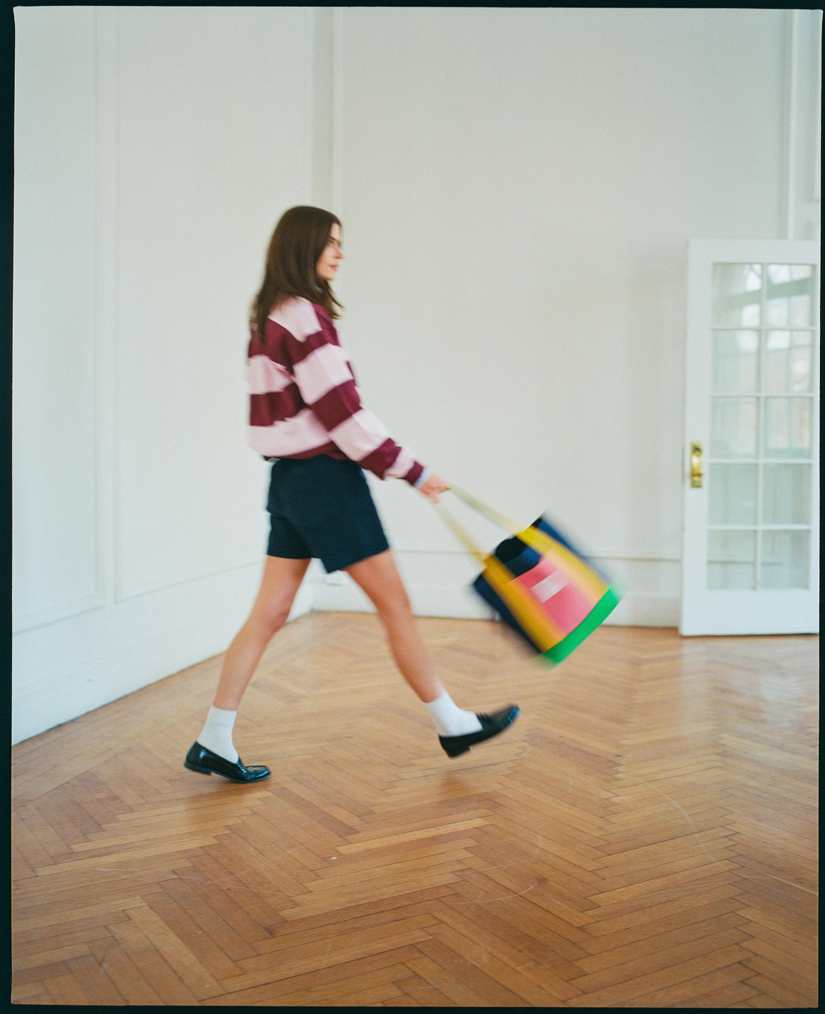 Made-in-USA Pink Guard Stripe Cotton Rugby sold by J. Press product image thumbnail 3