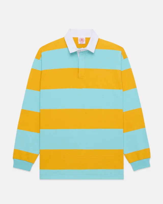 Made-in-USA Aqua Guard Stripe Cotton Rugby sold by J. Press