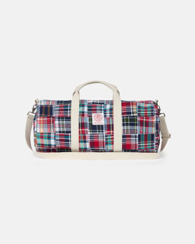Made-in-USA Patch Madras Duffel Bag sold by J. Press