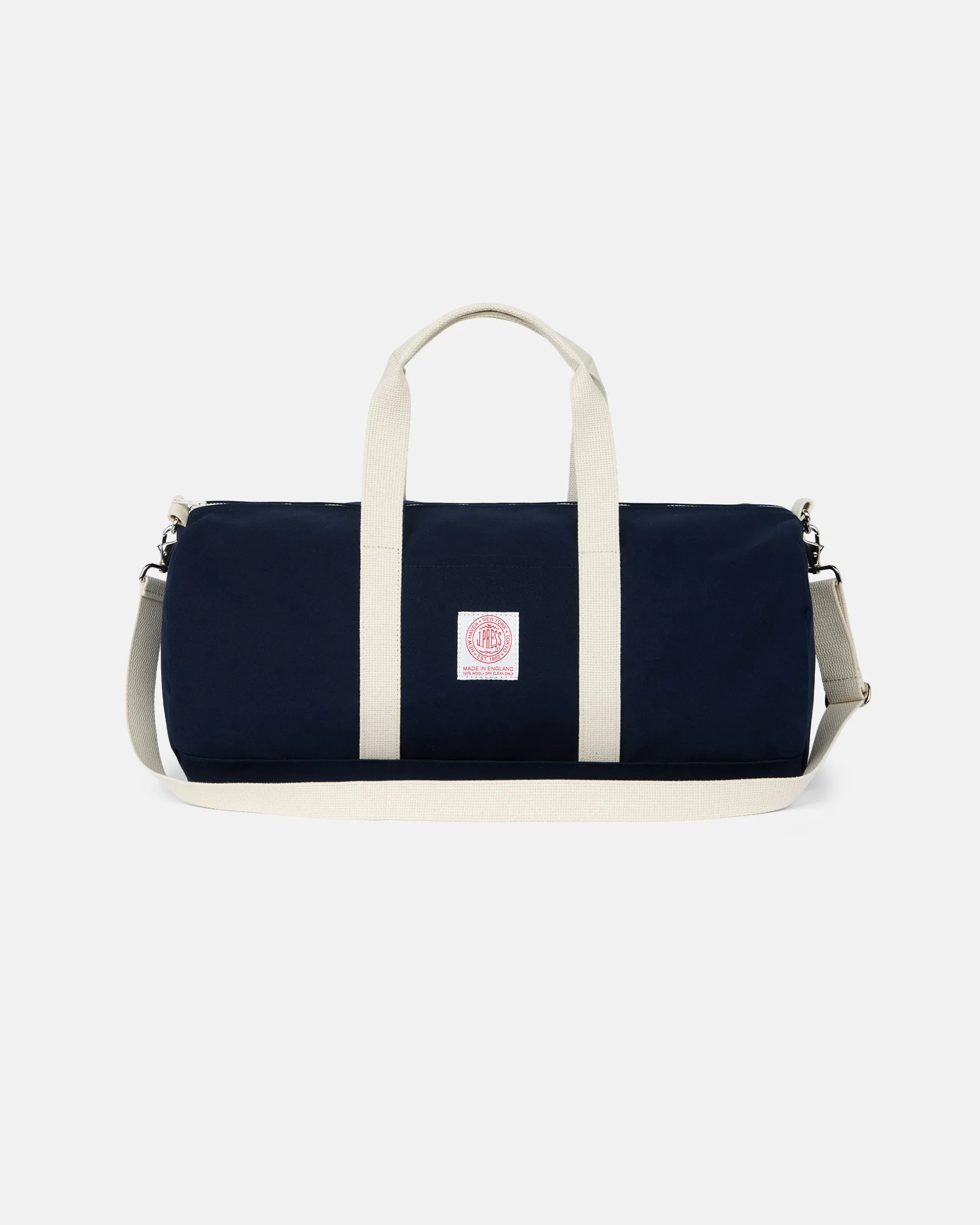 Made-in-USA Navy Canvas Duffel Bag sold by J. Press