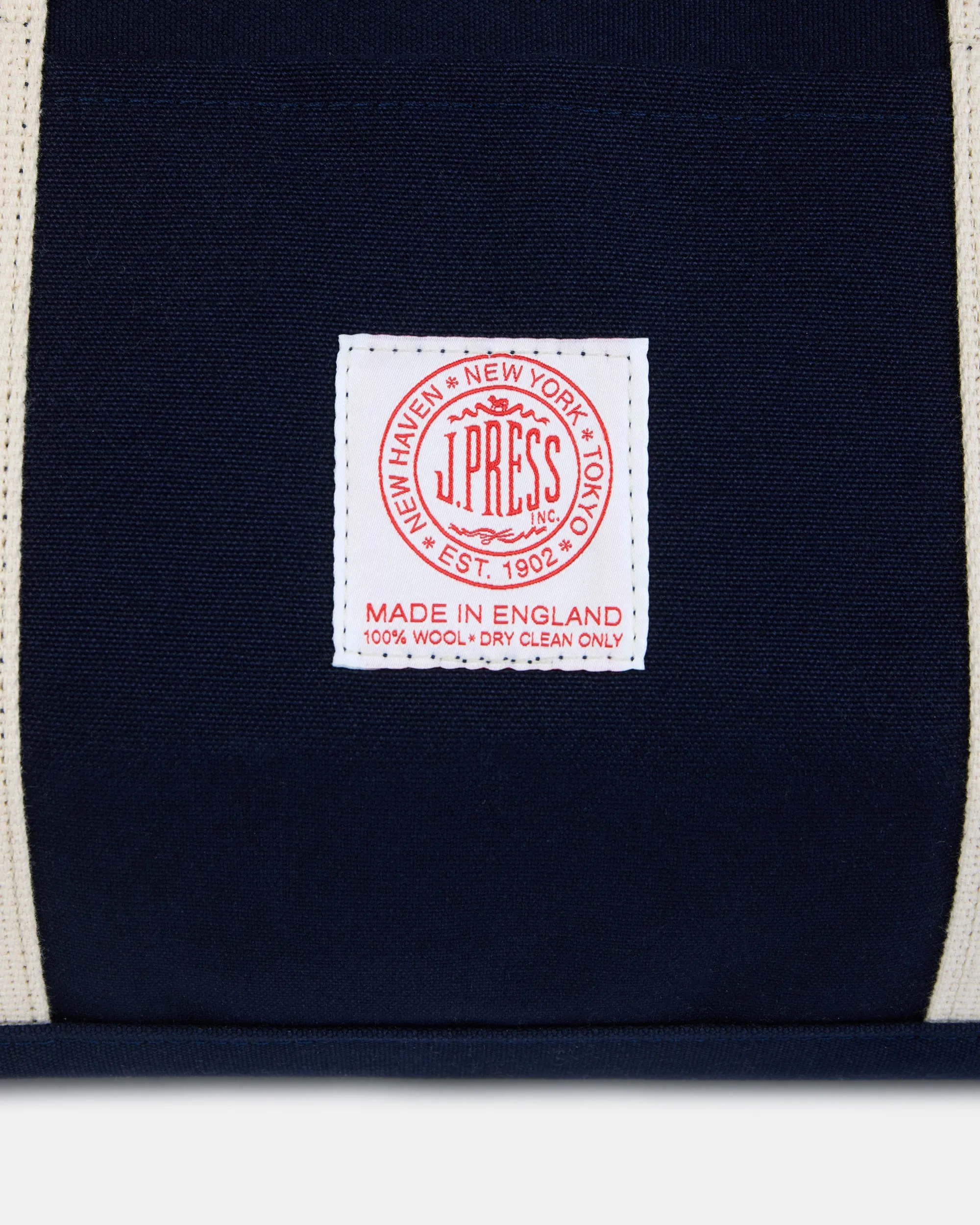 Made-in-USA Navy Canvas Duffel Bag sold by J. Press product image thumbnail 2