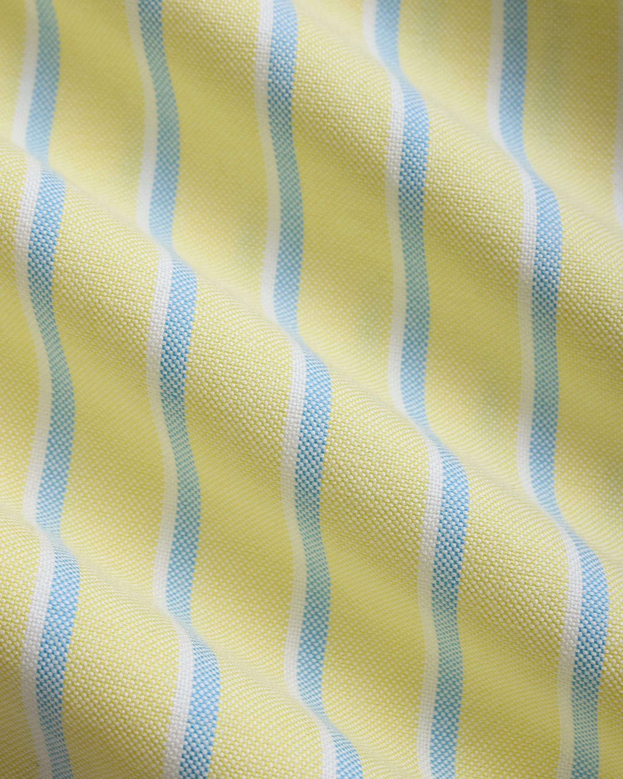 Made-in-USA Yellow, Blue & White Stripe Oxford Cloth Sport Shirt - Classic Fit sold by J. Press product image thumbnail 3