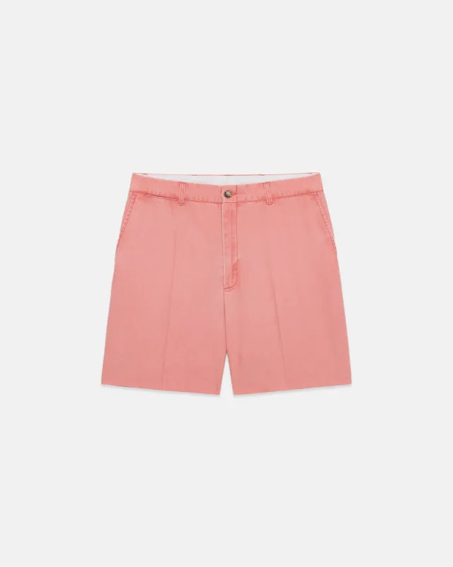 Red Washed Canvas Cape Cod Shorts made by J. Press