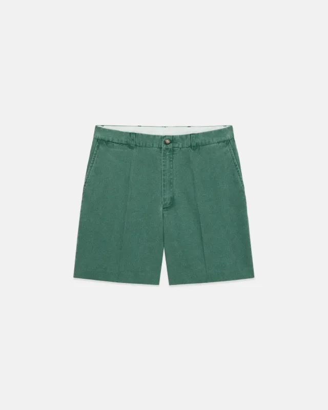 Green Washed Canvas Cape Cod Shorts sold by J. Press
