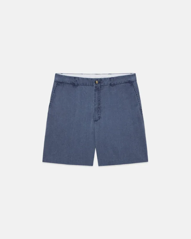 Navy Washed Canvas Cape Cod Shorts sold by J. Press