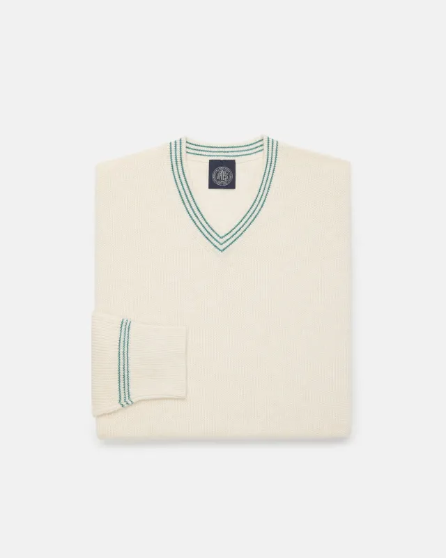 Cotton-Cashmere Cricket Sweater - Trim Fit sold by J. Press