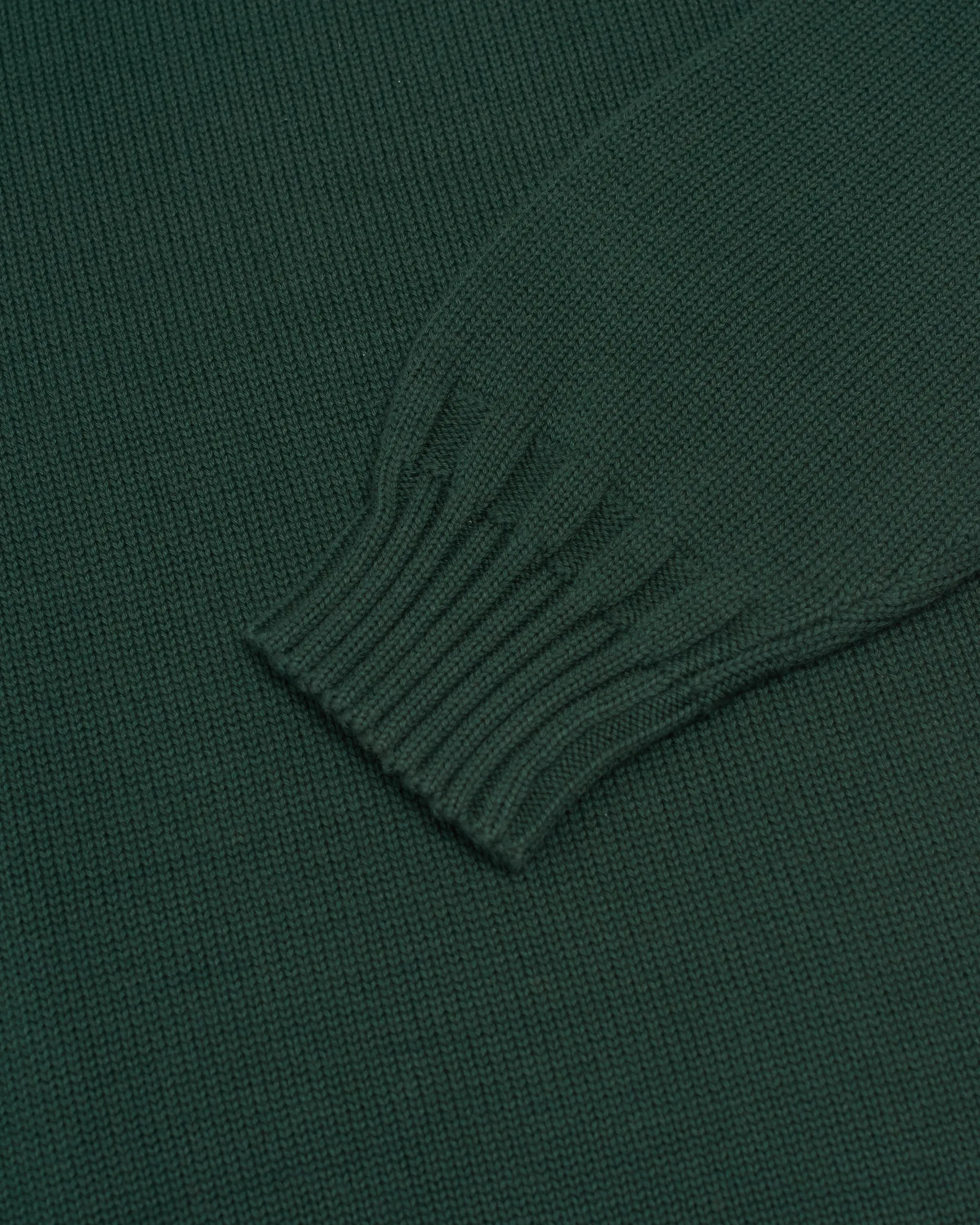 Green Fine Knit Cotton Crewneck Sweater - Trim Fit sold by J. Press product image thumbnail 3