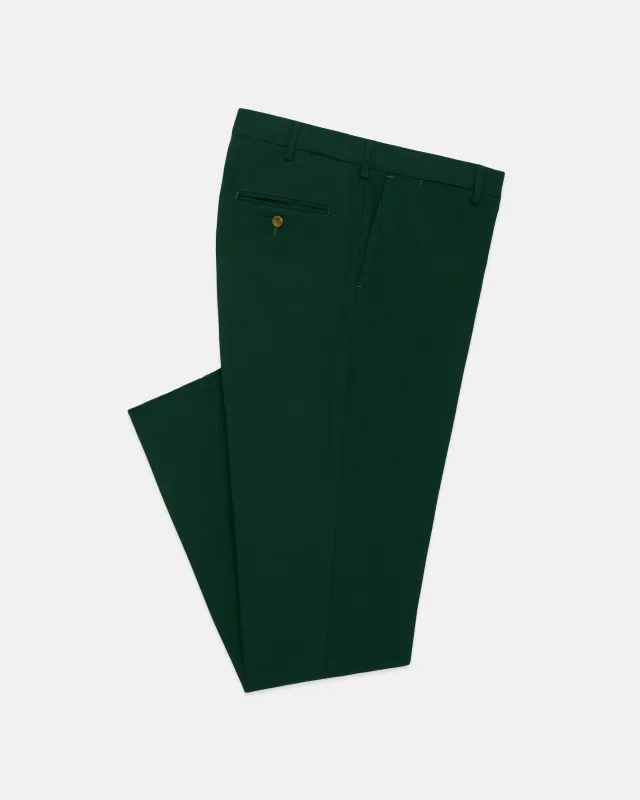 Made-in-USA Green Cotton Duck Pant sold by J. Press
