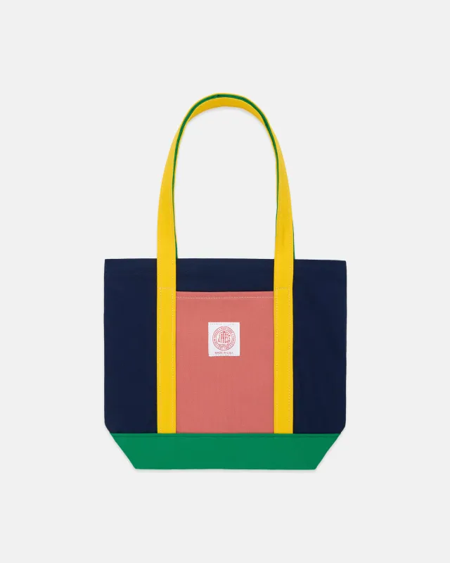 Made-in-USA Color Block Canvas Tote Bag sold by J. Press