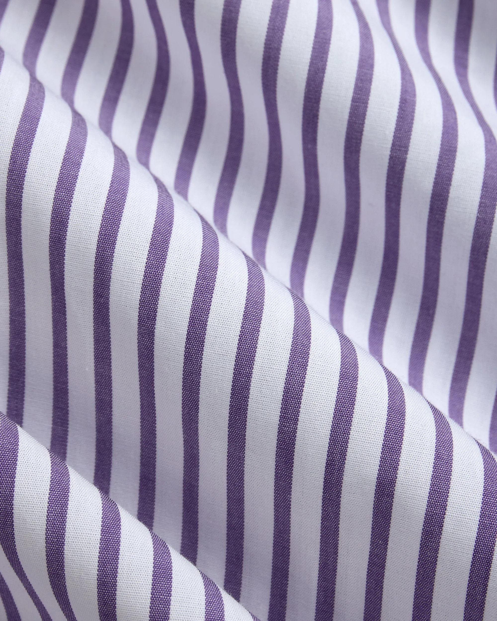 Made-in-USA Purple Butcher Stripe Button Down Shirt - Classic Fit sold by J. Press product image thumbnail 3