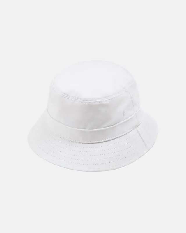 Made-in-USA White Cotton Bucket Hat sold by J. Press