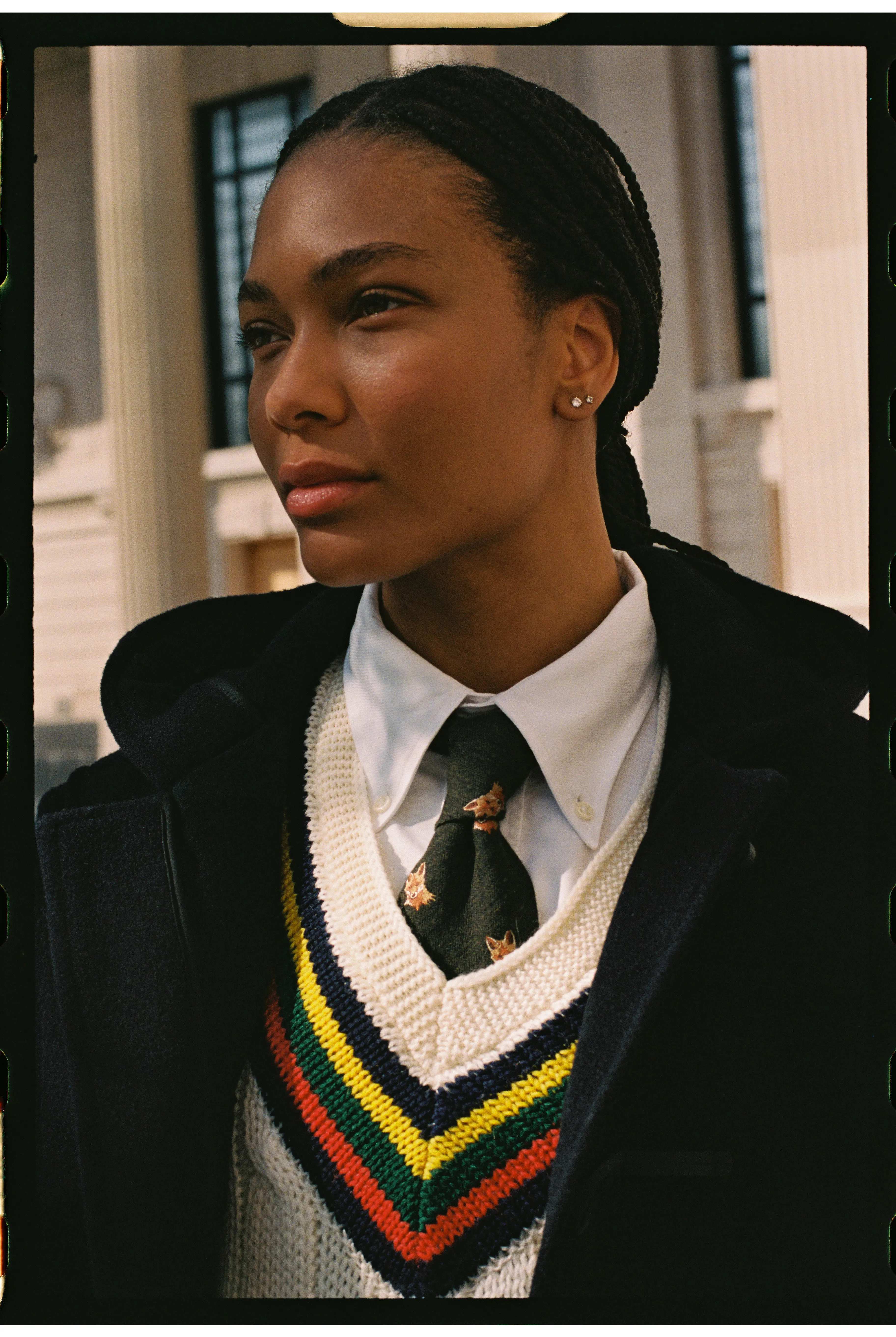 Made-in-England Argyll & Sutherland Cable Knit Wool Cricket Sweater sold by J. Press product image thumbnail 4