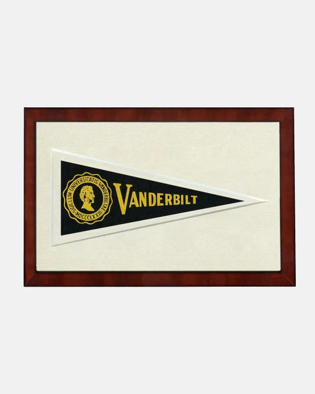 Vanderbilt Framed Vintage Pennant sold by J. Press