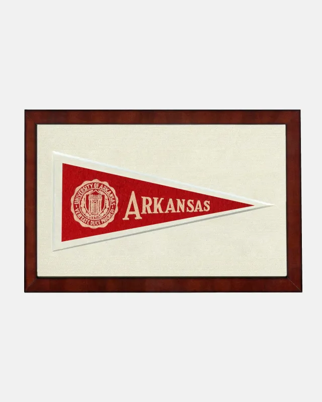 Arkansas Framed Vintage Pennant sold by J. Press