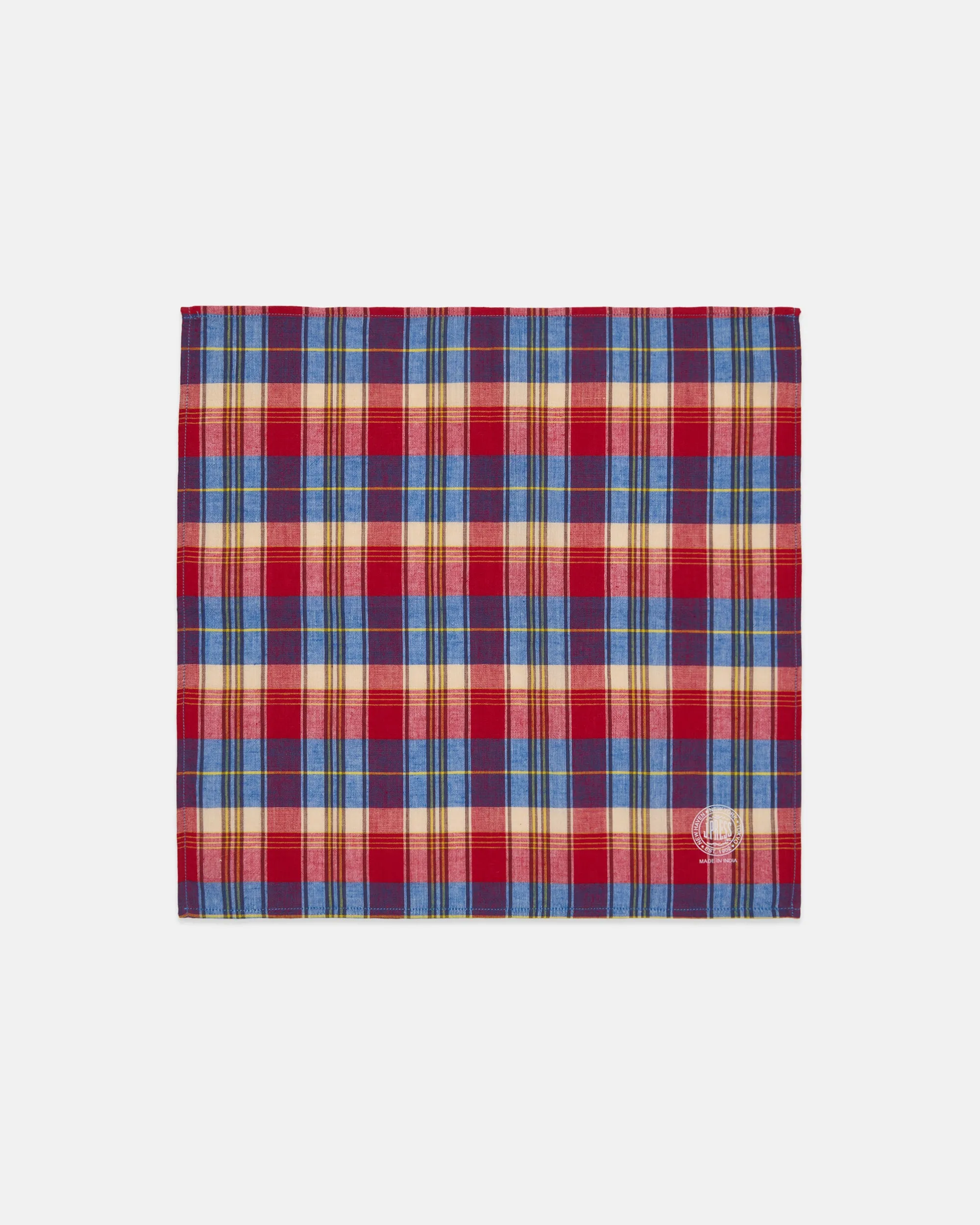 Madras Pocket Square sold by J. Press