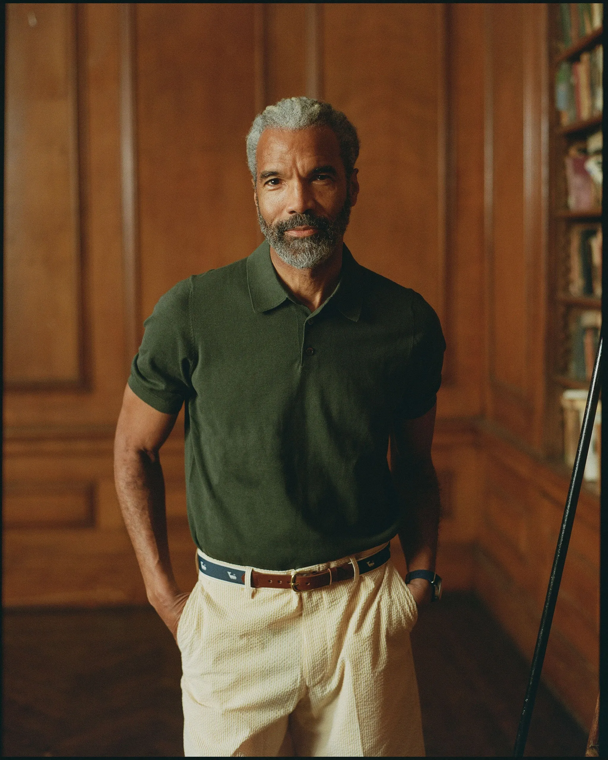 Green High-Twist Cotton Polo - Trim Fit sold by J. Press product image thumbnail 3