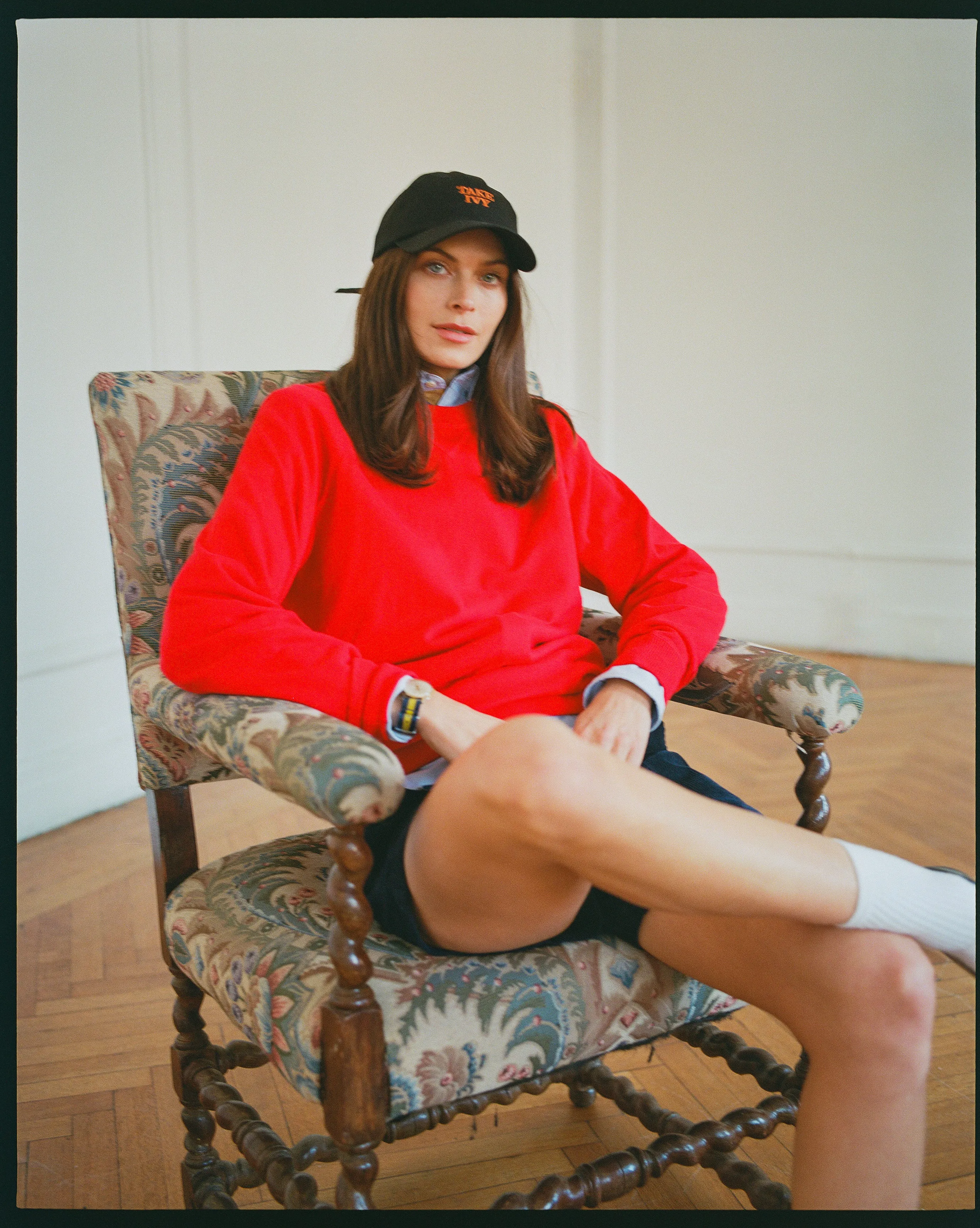 Red Cotton-Wool Crewneck Sweatshirt - Trim Fit sold by J. Press product image thumbnail 4