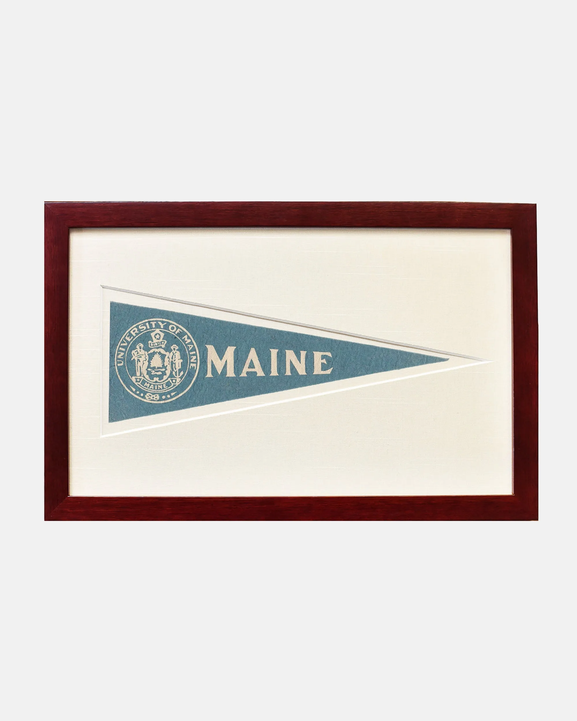 Maine Framed Vintage Pennant sold by J. Press