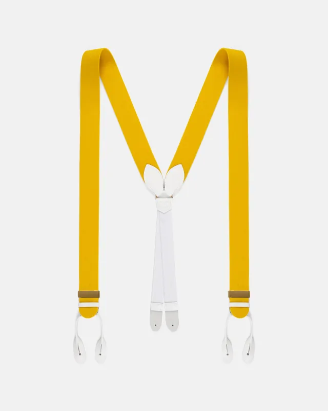 Made-in-England Gold Wool Boxcloth Braces made by J. Press