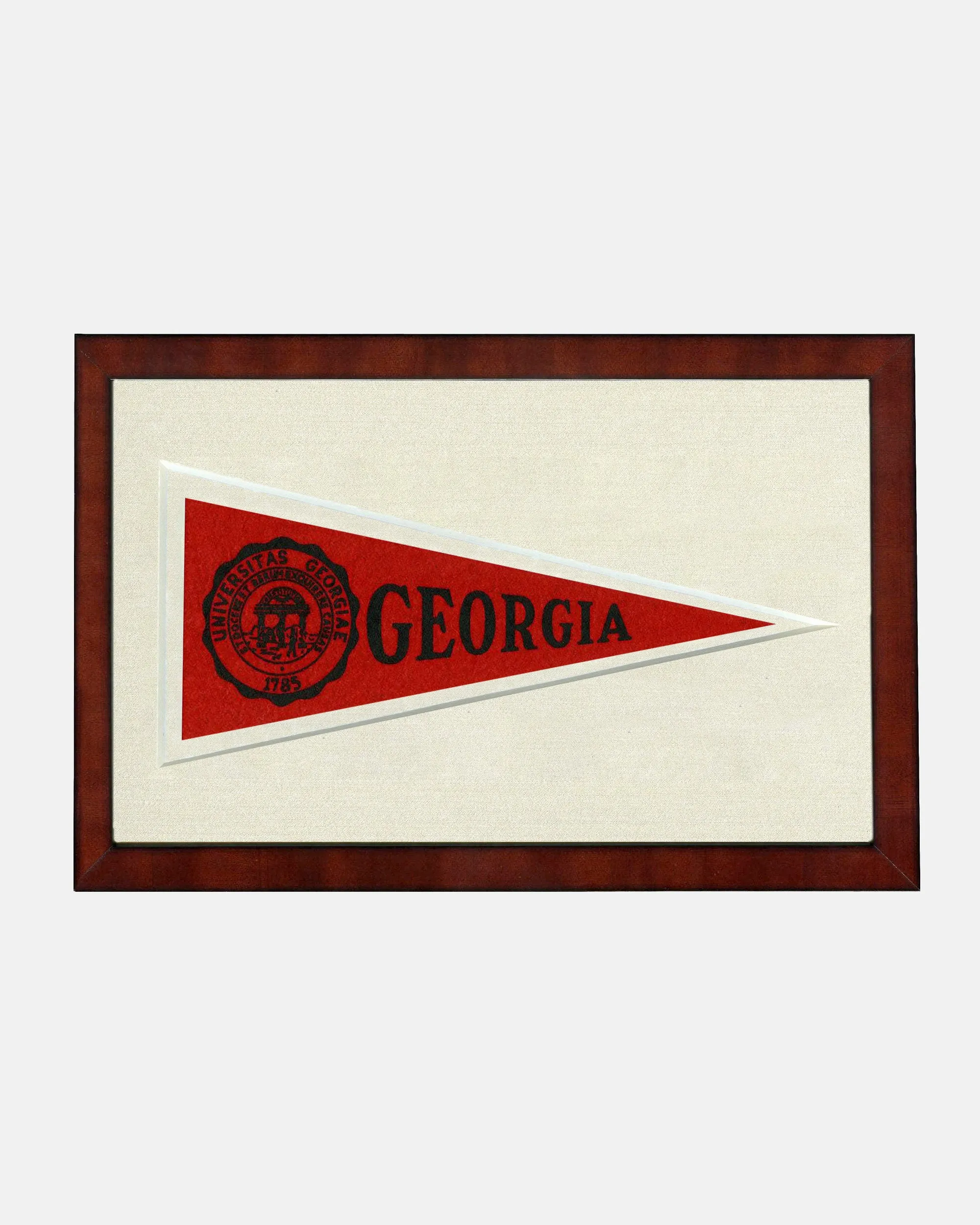 University of Georgia Framed Vintage Pennant sold by J. Press
