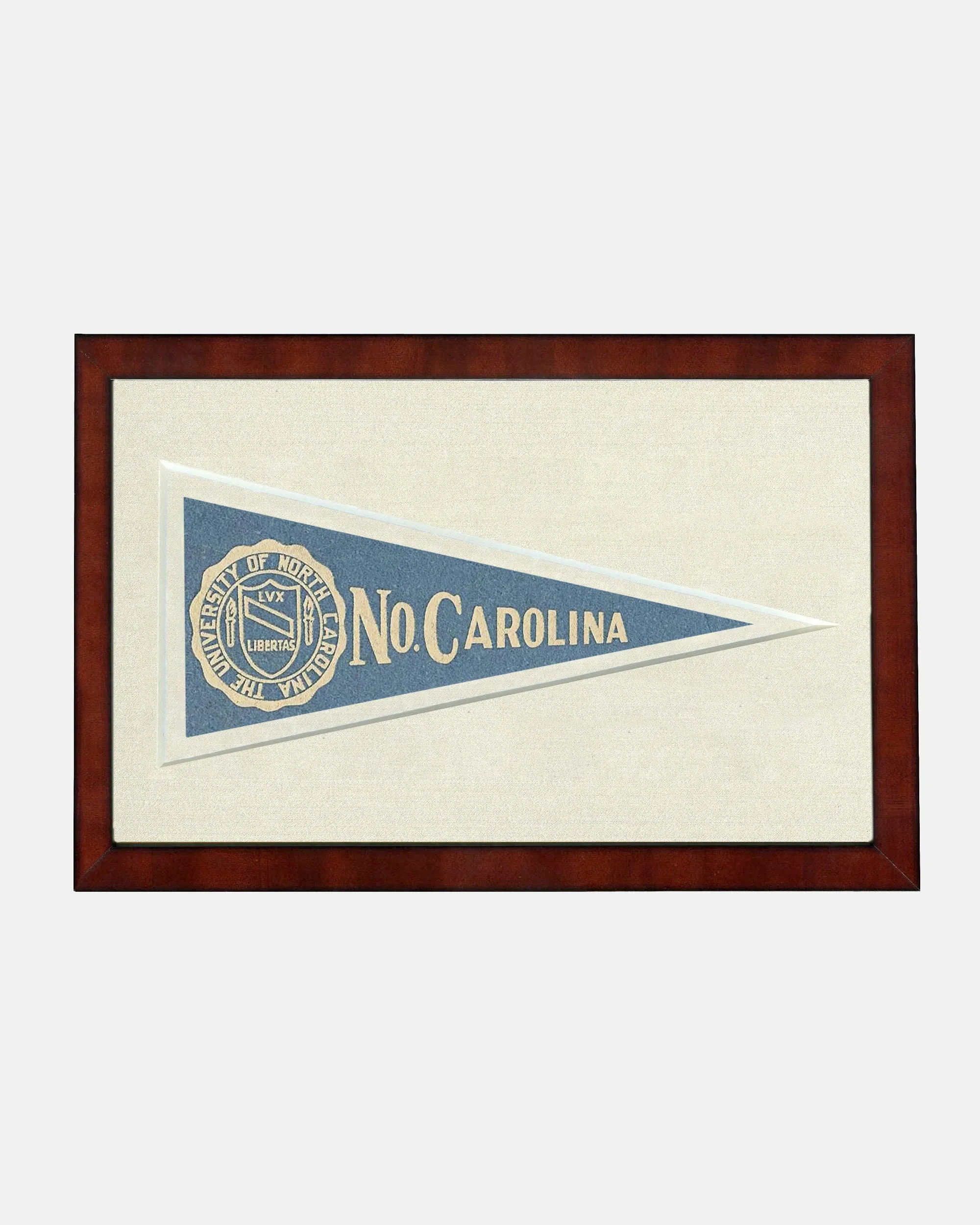 University of North Carolina Framed Vintage Pennant sold by J. Press