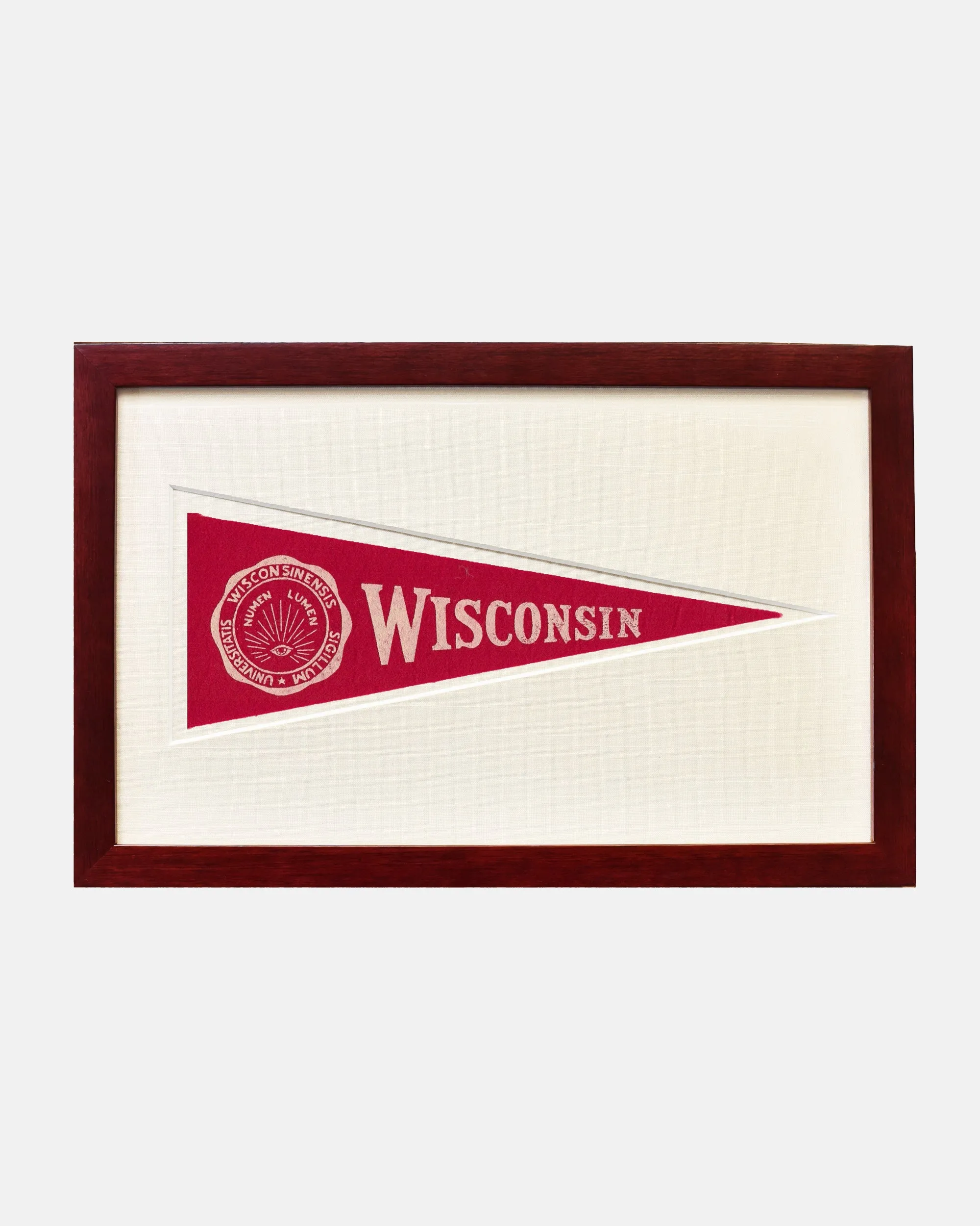 University of Wisconsin Framed Vintage Pennant sold by J. Press