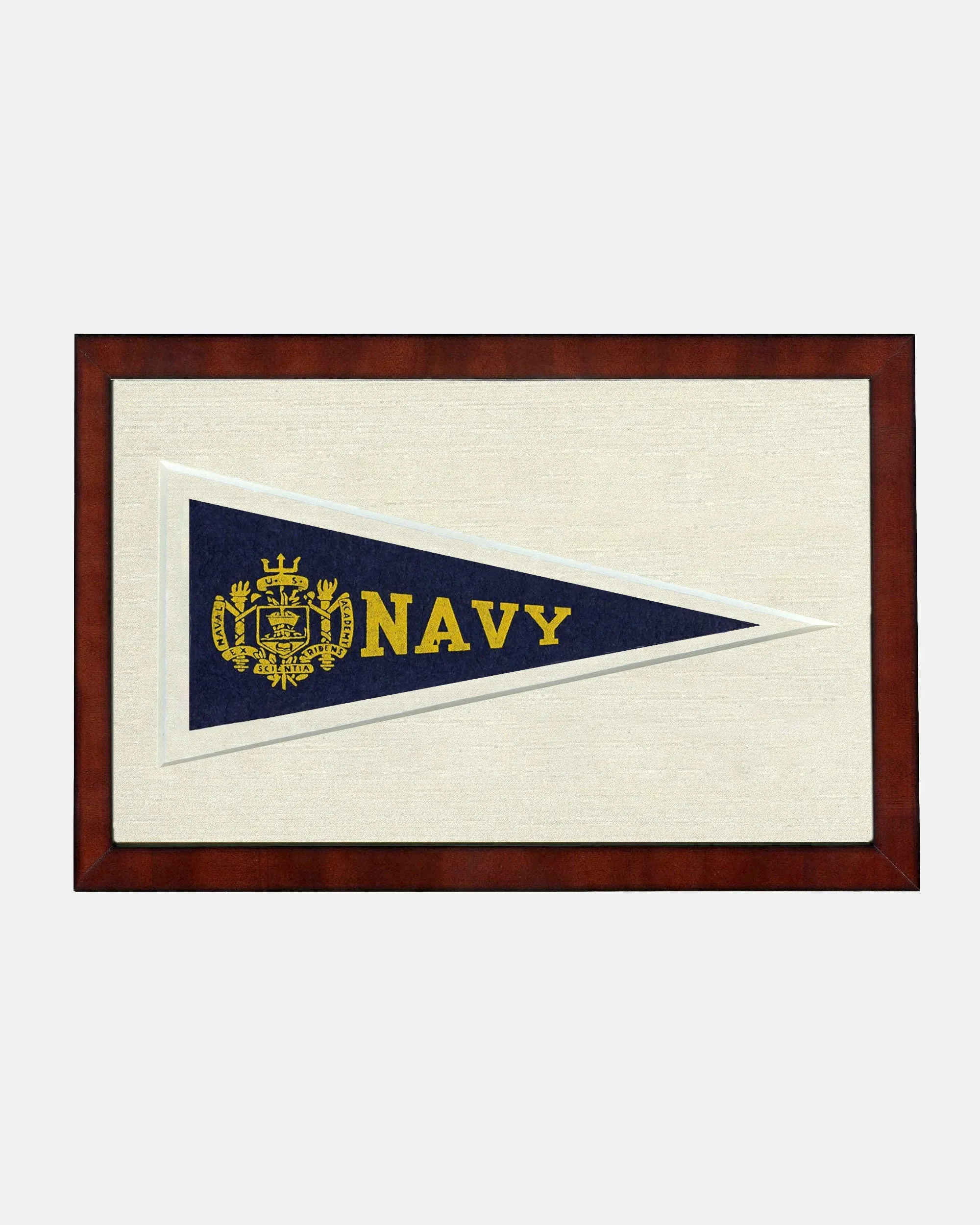 US Naval Academy Framed Vintage Pennant sold by J. Press