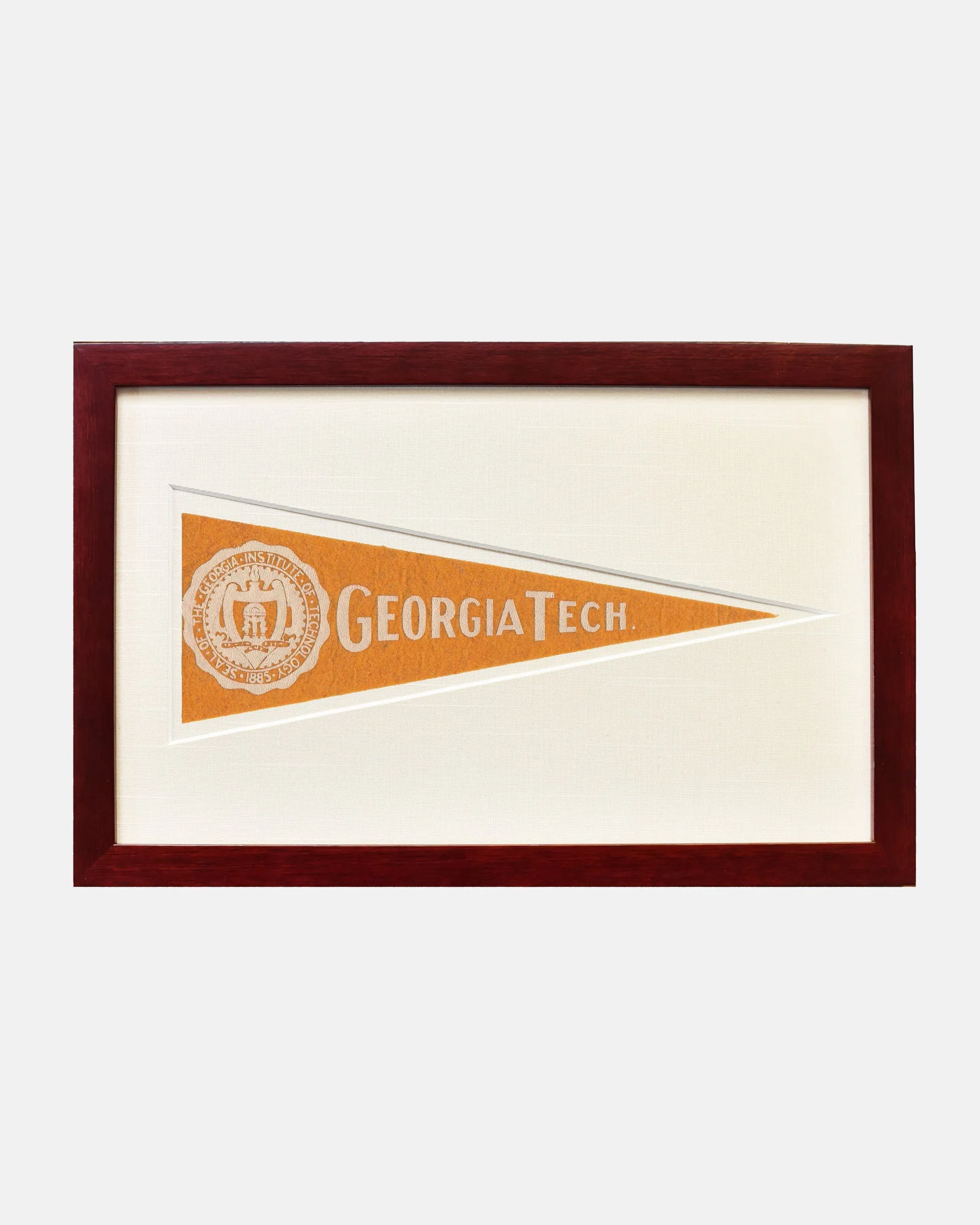 Georgia Tech Framed Vintage Pennant sold by J. Press