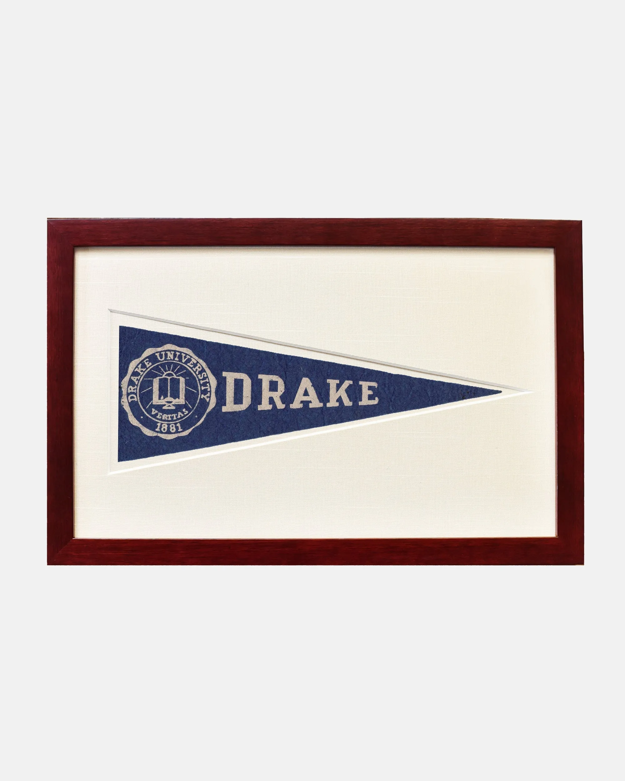 Drake University Framed Vintage Pennant sold by J. Press