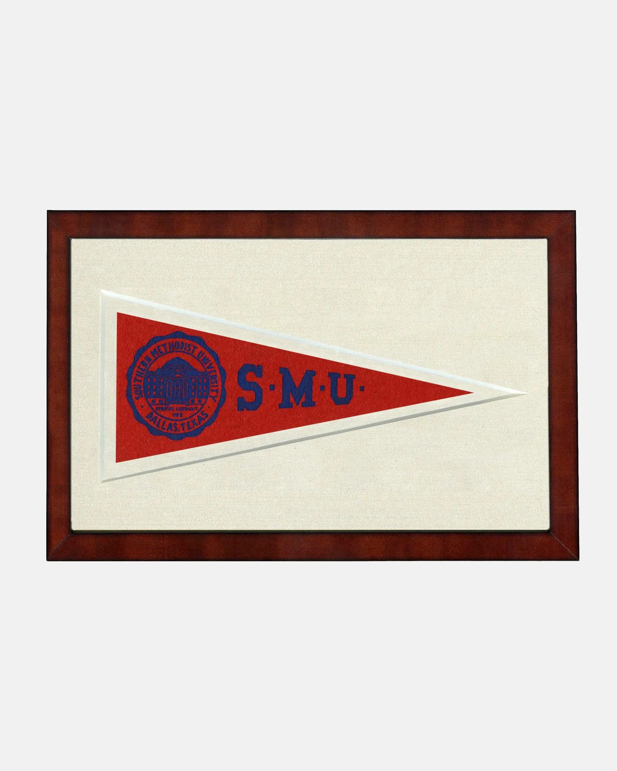 Southern Methodist University Framed Vintage Pennant sold by J. Press